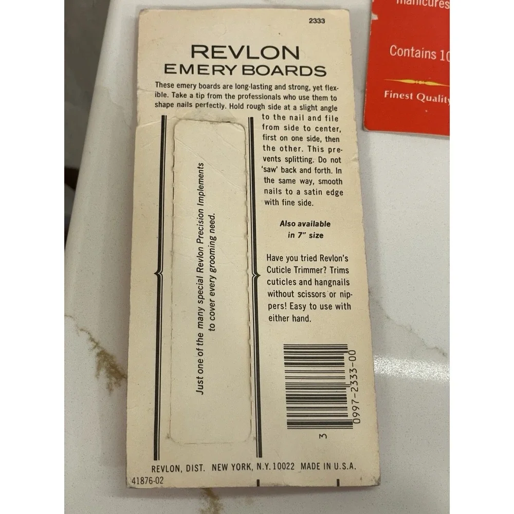 Vintage Nail File Lot Open Boxes Emery Board Nail Smooth Revlon Partial READ